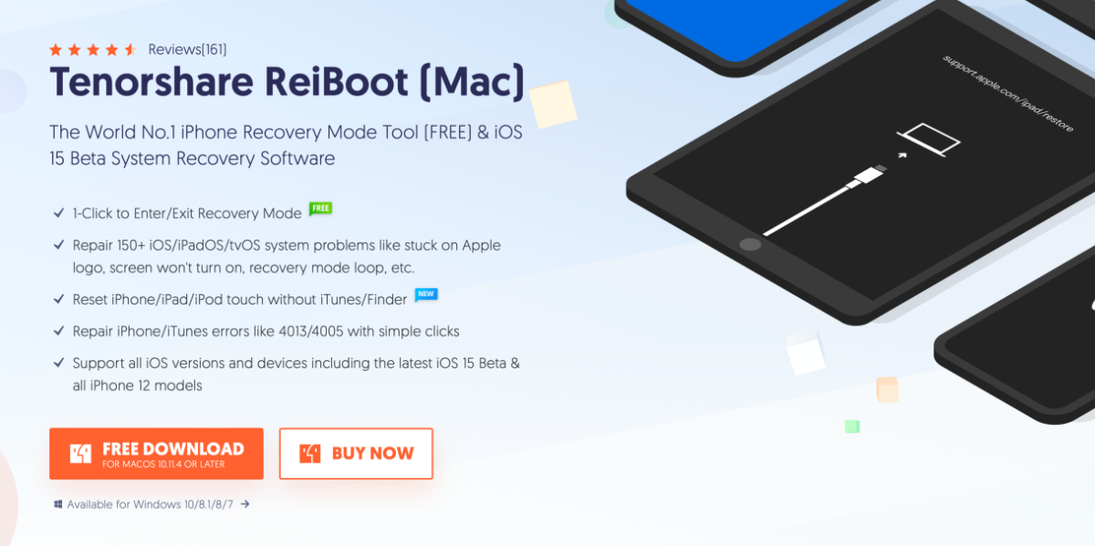 ReiBoot by Tenorshare Buy it Today - Come riparare un iPhone che non si avvia
