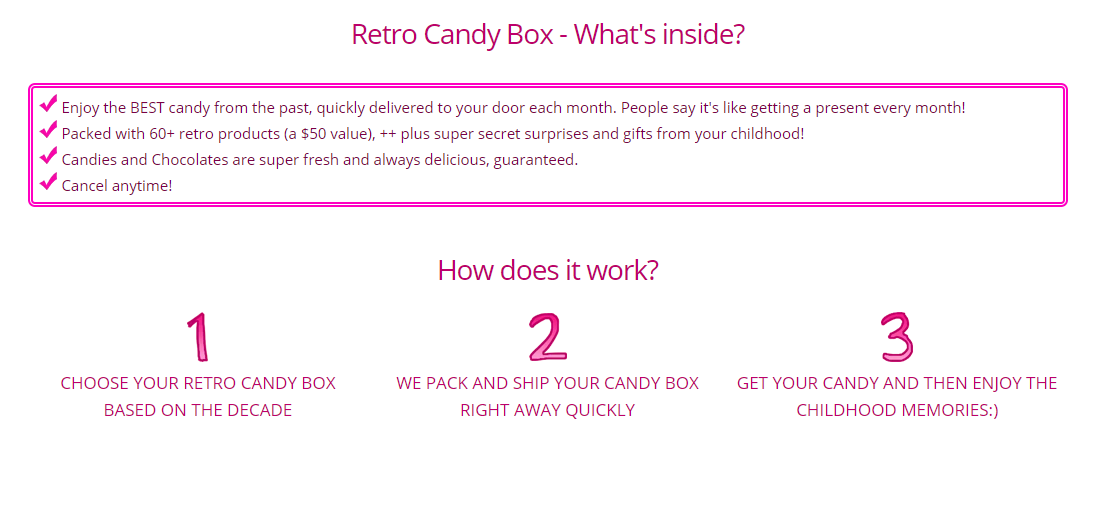 Retro Candy Club Box