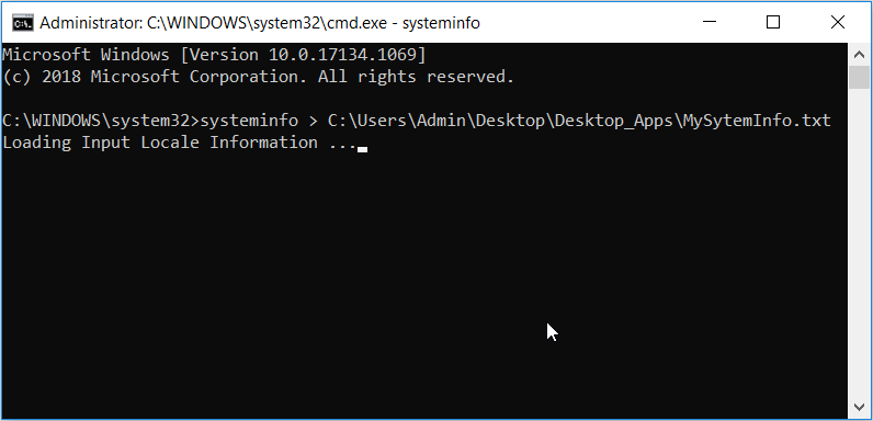 Saving Command Prompt Information to a Text File