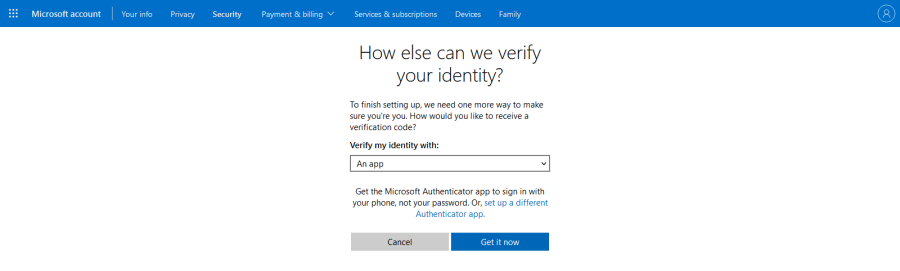 microsoft verification code skype