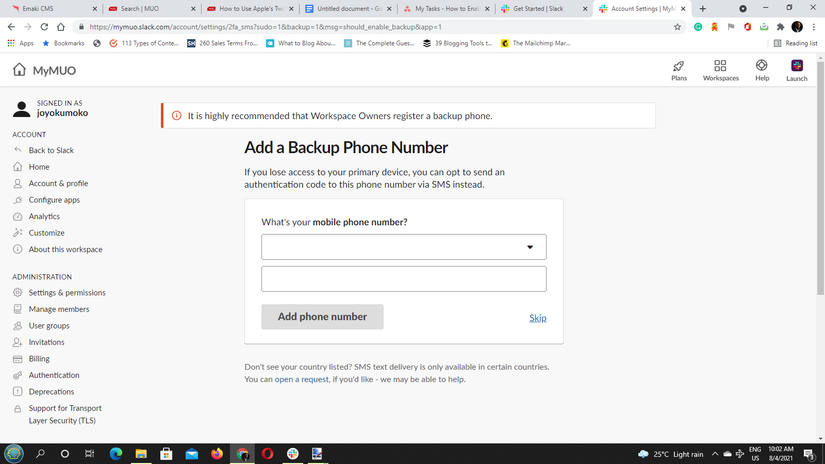 How to Set Up Two-Factor Authentication in Slack