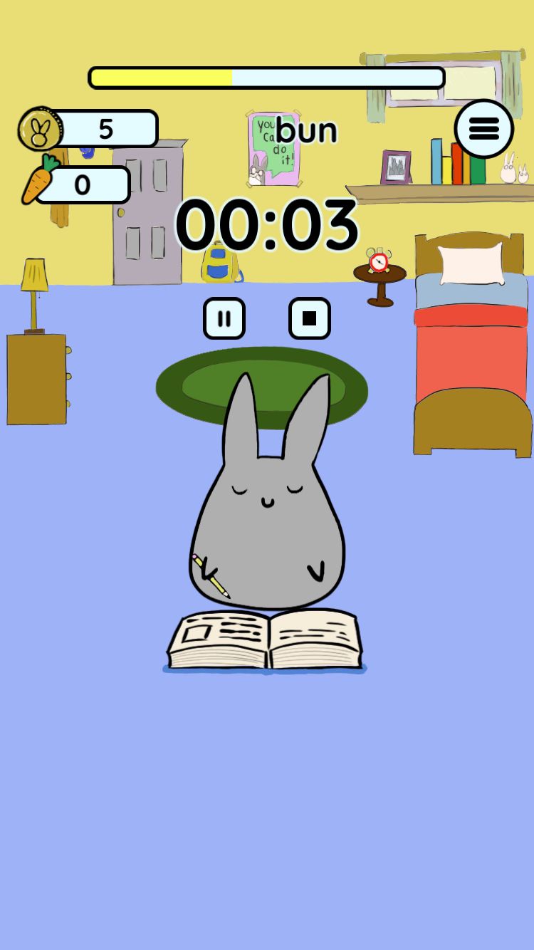 Study Bunny Stopwatch Timer