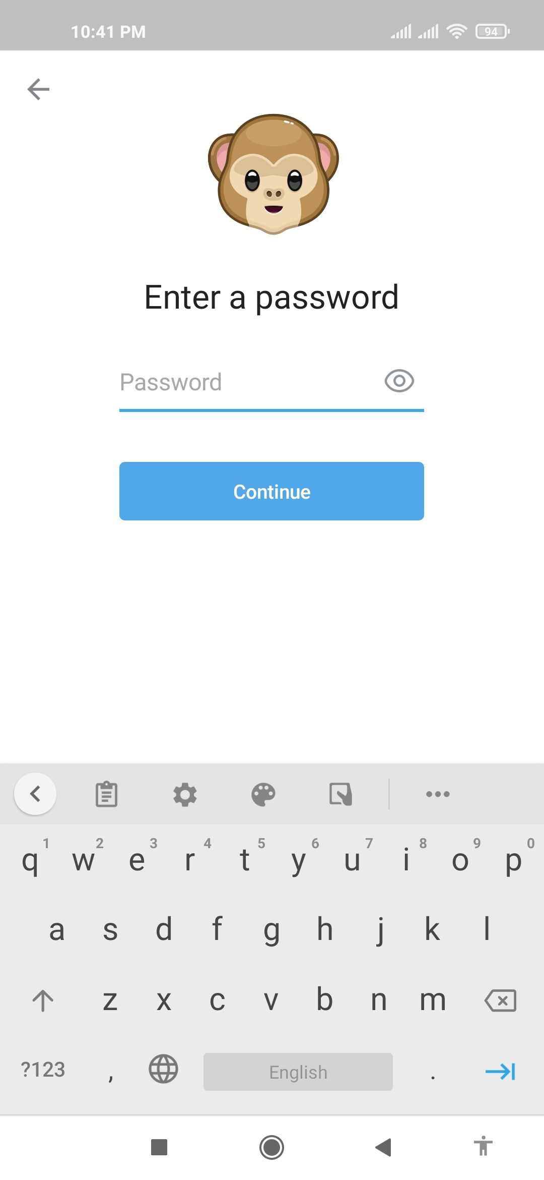Telegram 2SV Enter password tap Continue