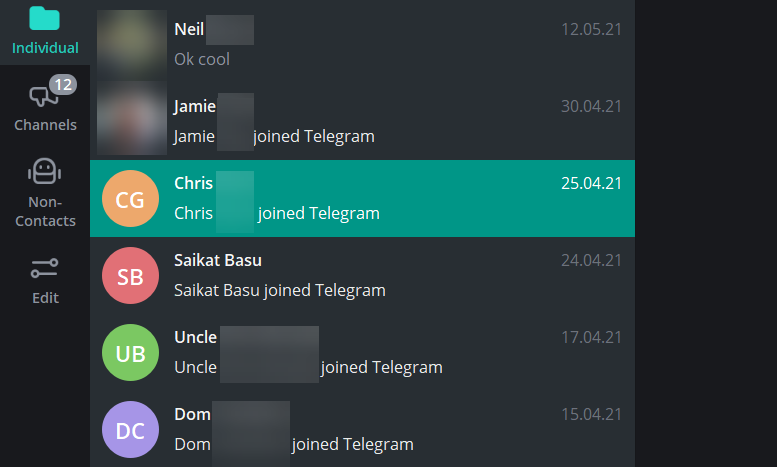 Telegram Joined Notifications