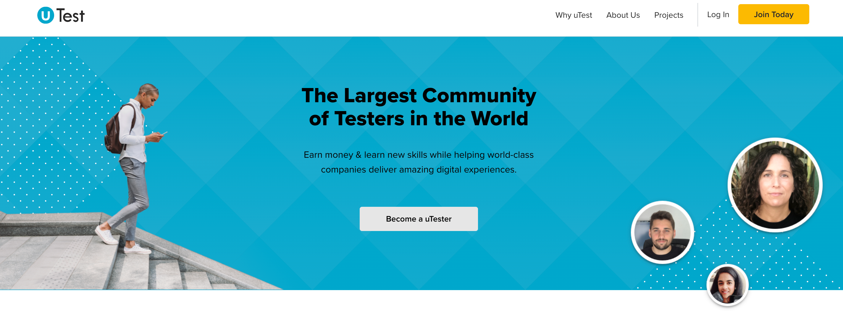 Utest-Crowdtesting-Welcome-Page
