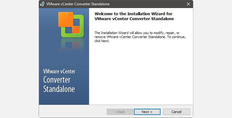 VMWare vCenter Converter Standalone Installation