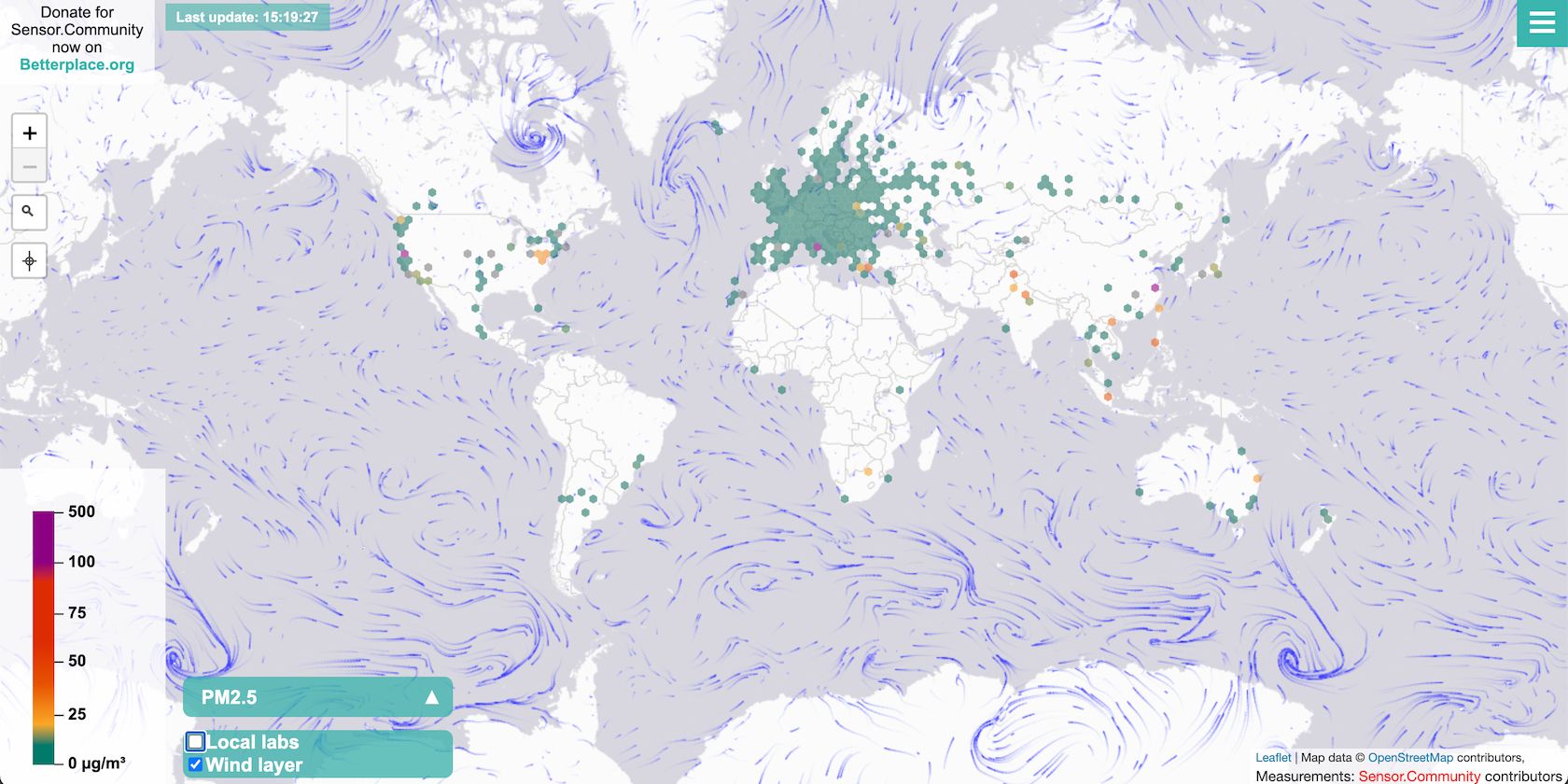 World-Map-SensorCommunity