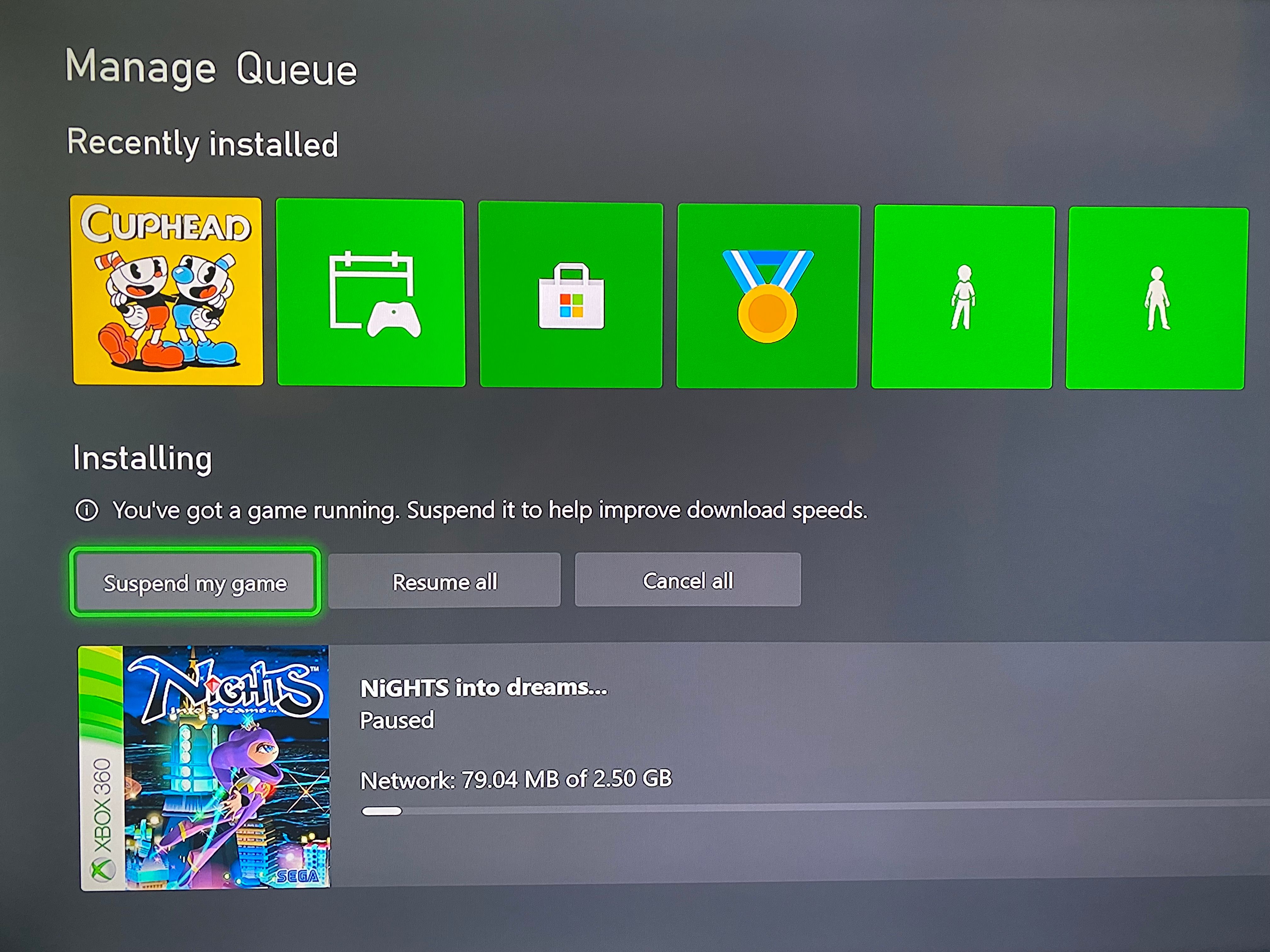 Xbox Manage Queue Suspend Downloads