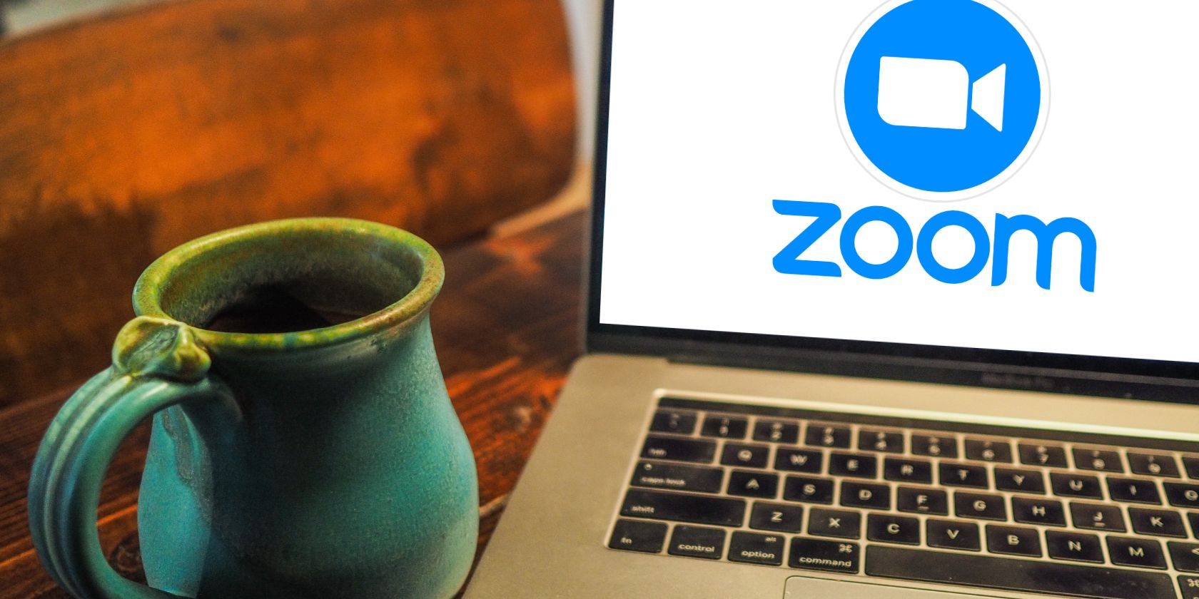 Zoom logo on Macbook