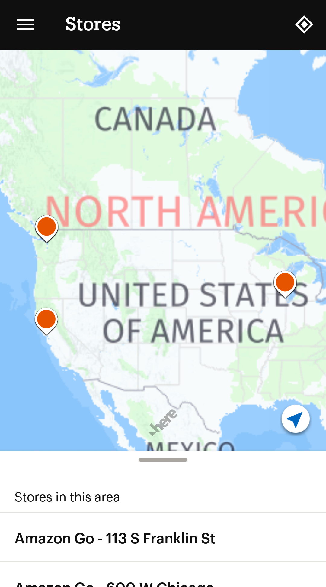Amazon GO App Store Locator