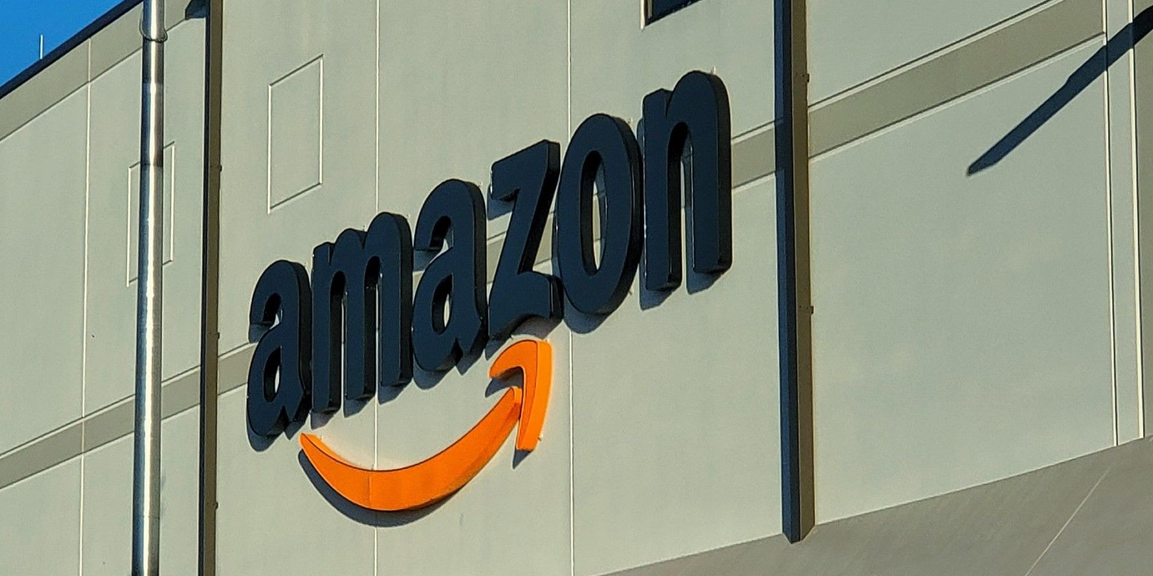 Amazon logo on a building
