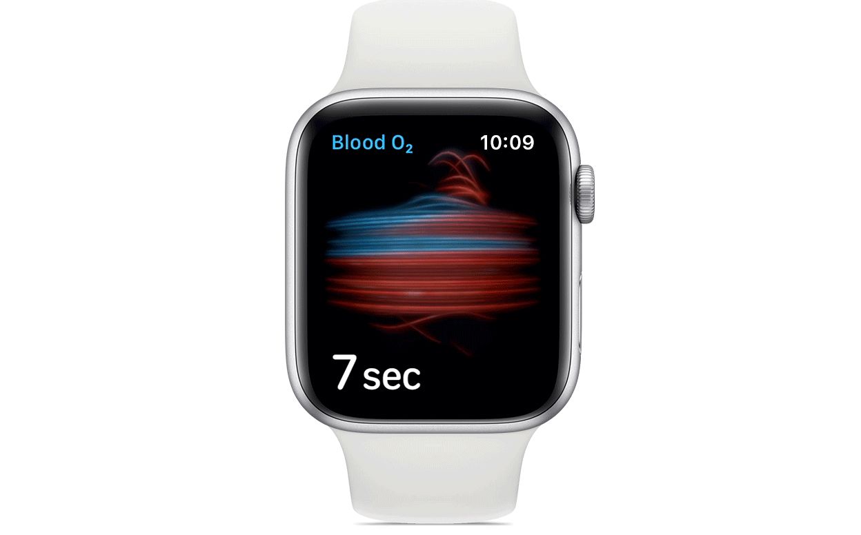 Apple Watch Blood Oxygen Test