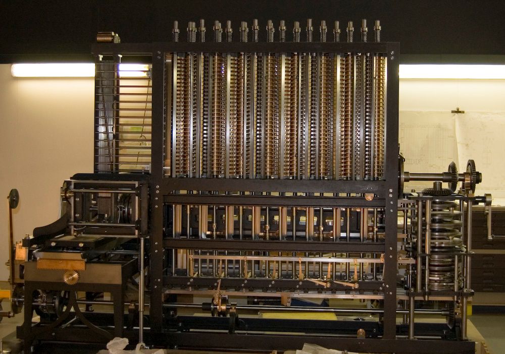 Photo of the Babbage Engine
