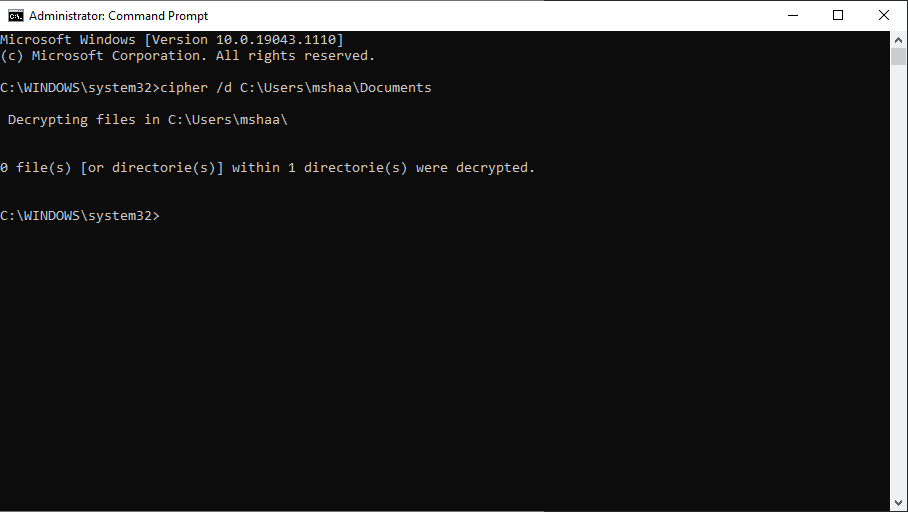 cipher command to decrypt files - 3 modi per decrittografare file e cartelle su Windows 10