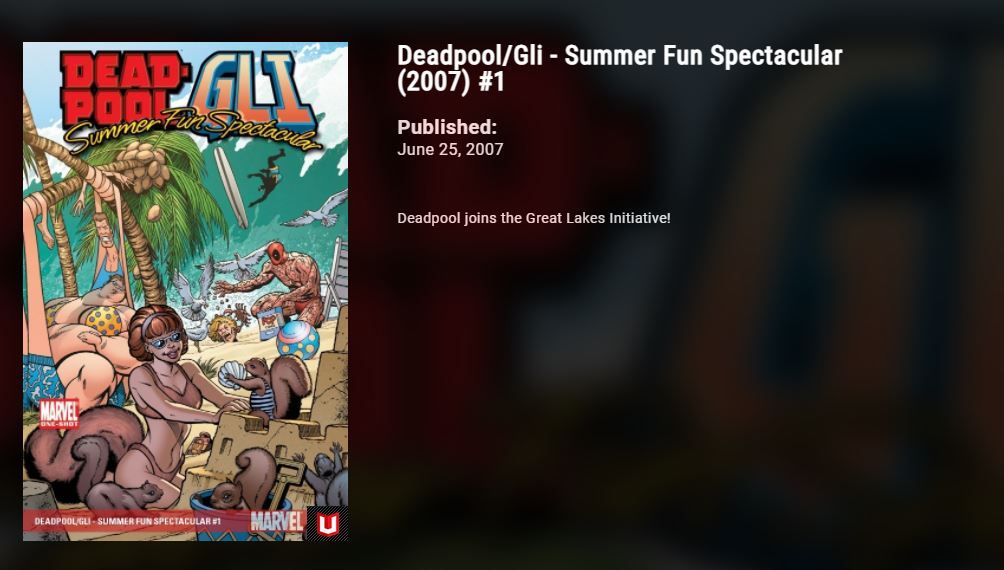 Deadpool summer comic