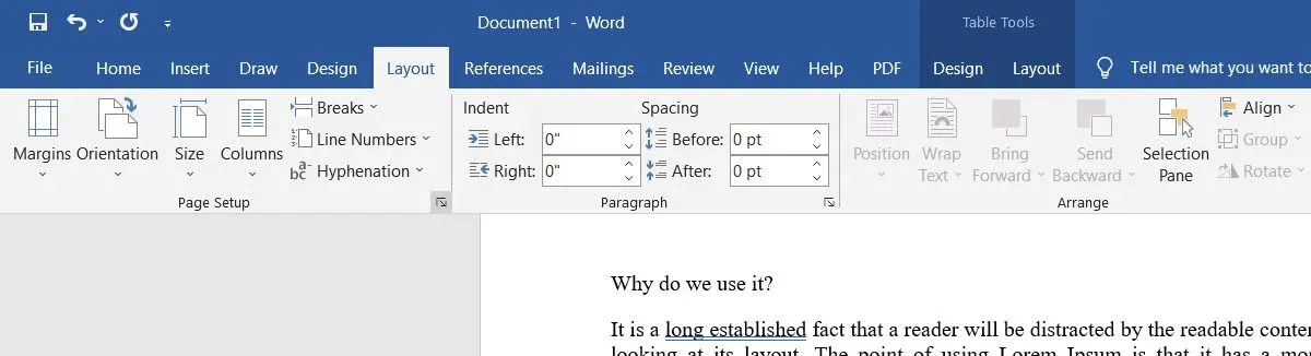 Dialog box Launcher in Microsoft Word