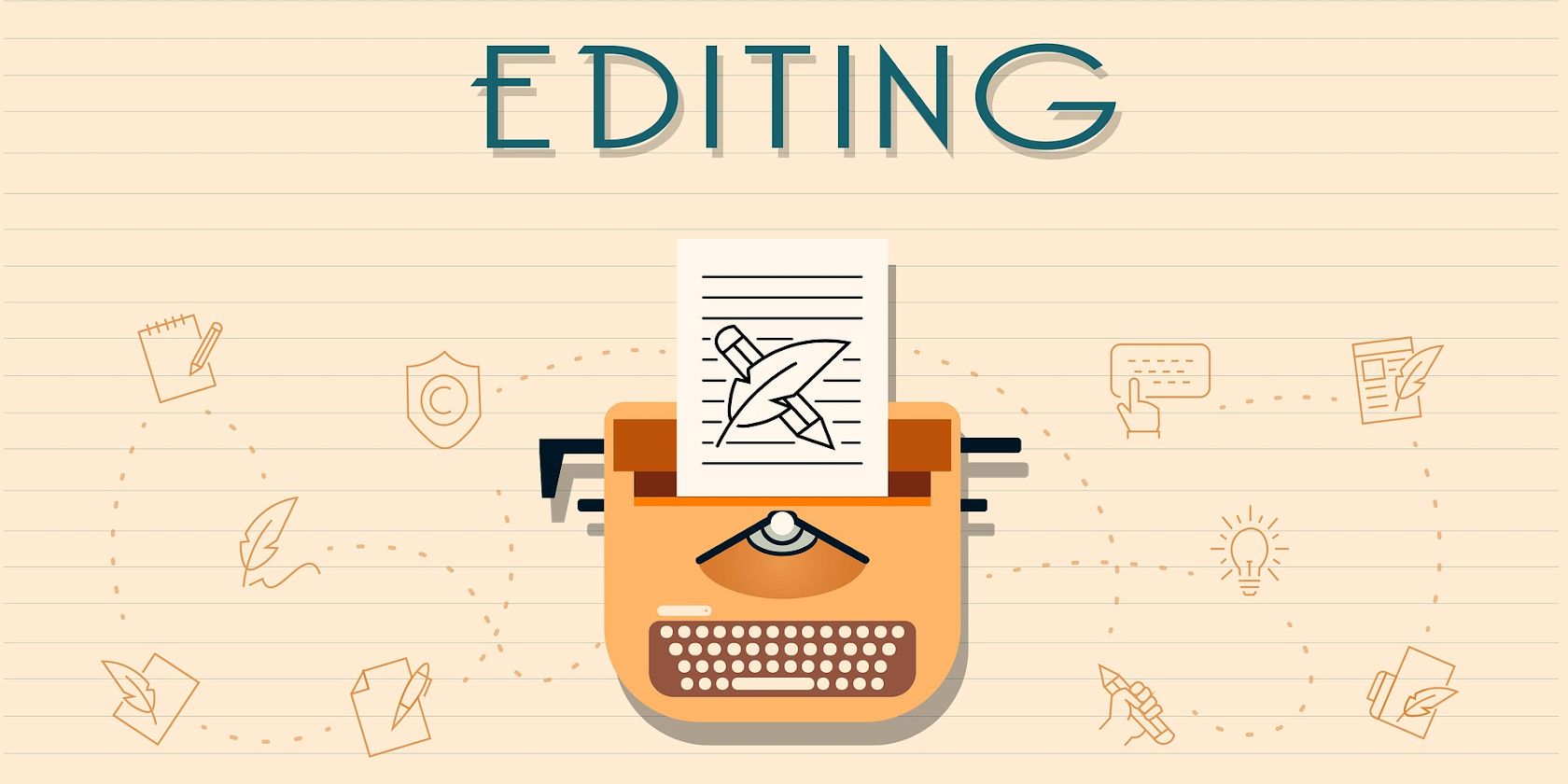 Editing Process With Typewriter