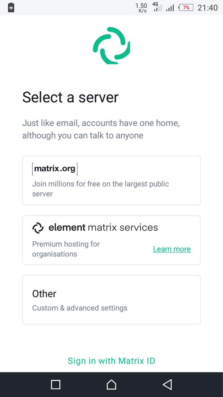 Element select server
