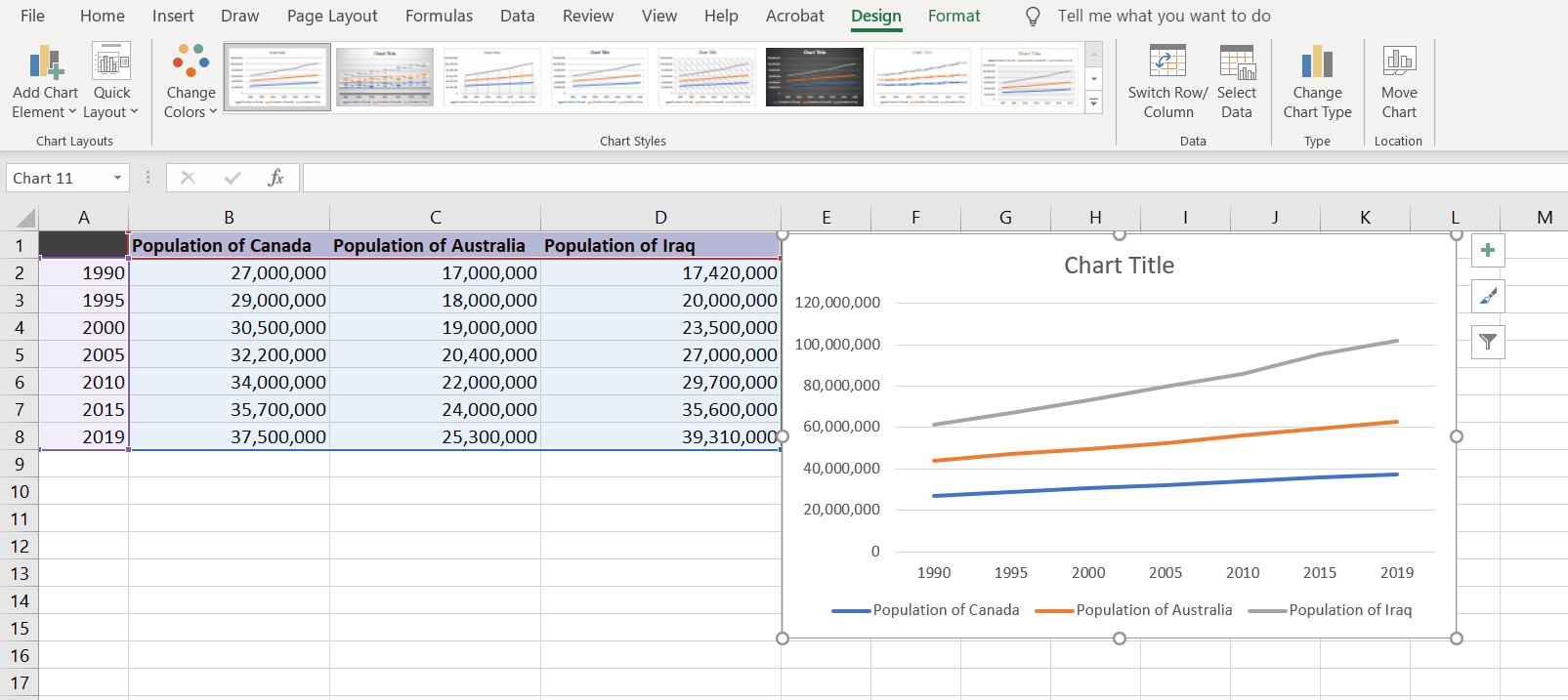 excel stacked line - Come creare un grafico a linee in Excel