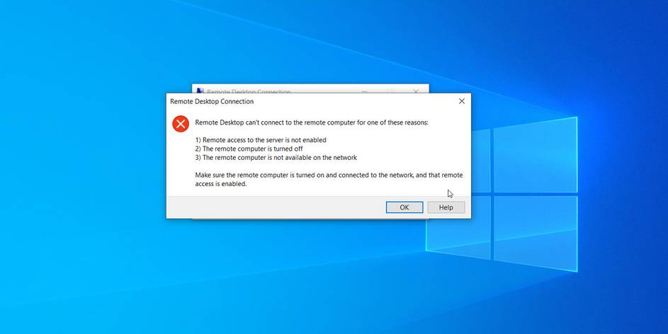 Fix Remote Desktop Windows 10