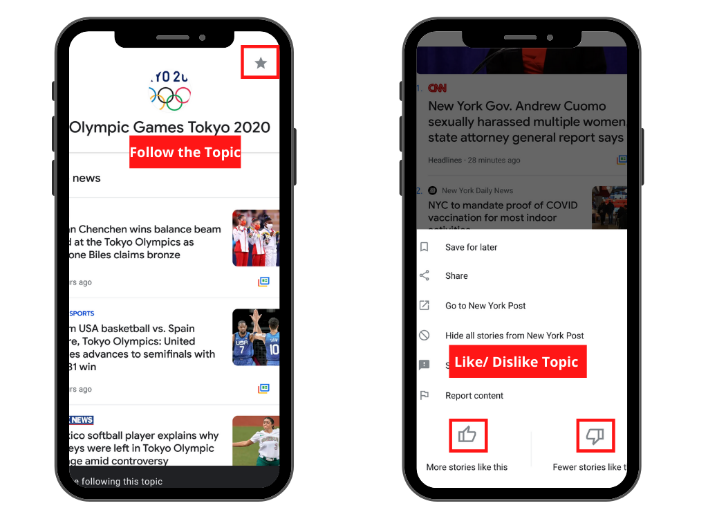 follow topic phone app - Come personalizzare il tuo feed di notizie di Google