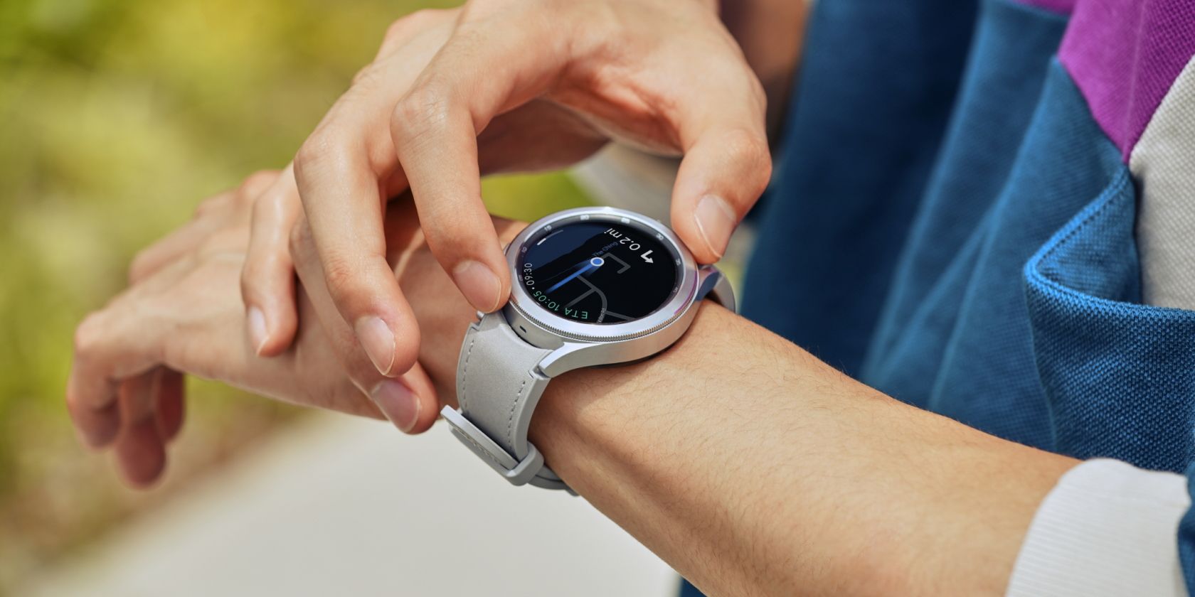 Samsung Galaxy Watch 4 classic on the wrist