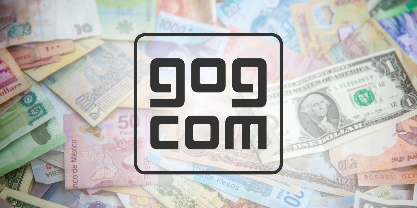 gog logo on money