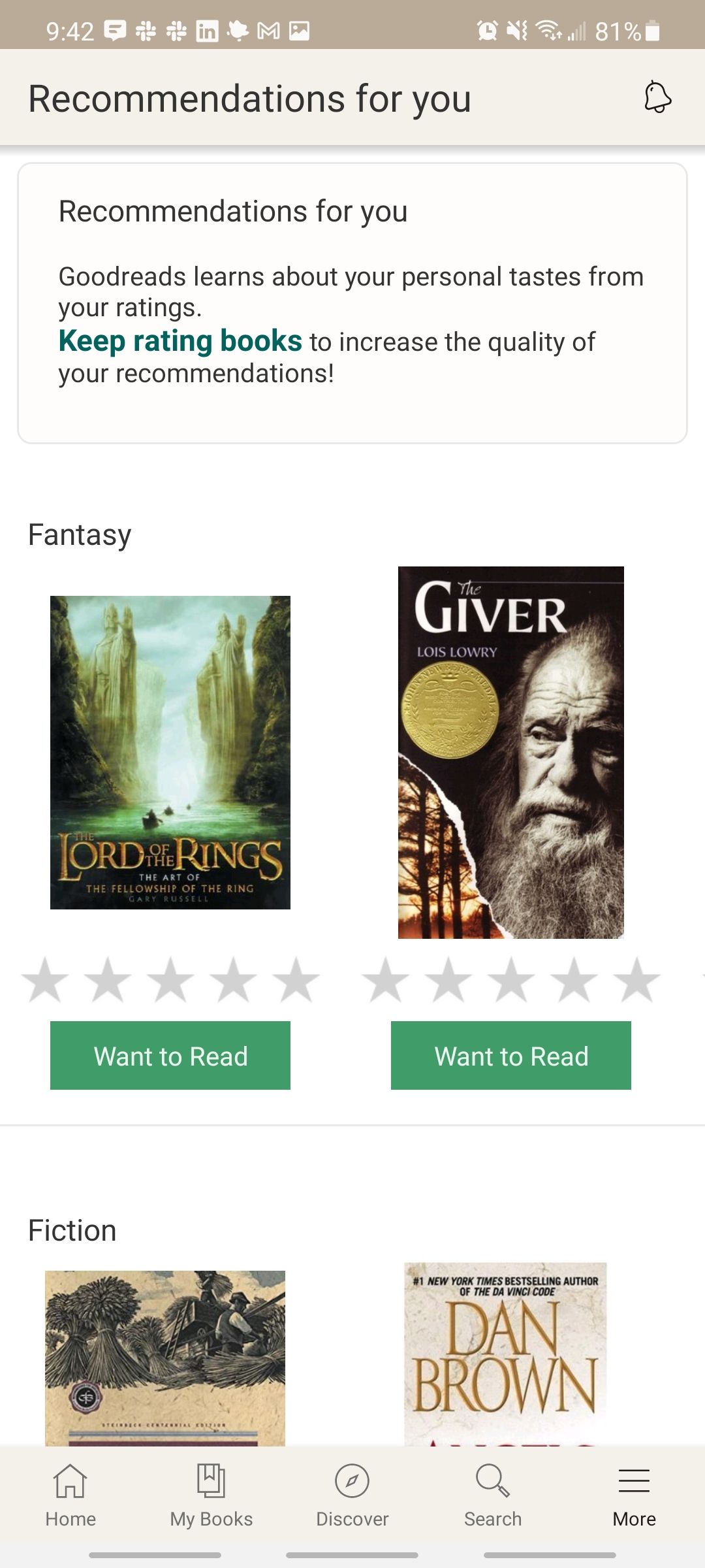 goodreads recommendations for you