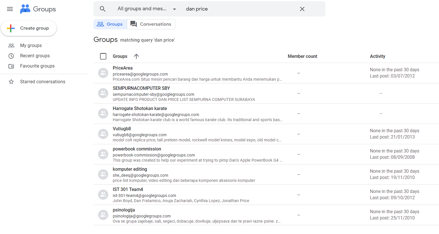 google groups