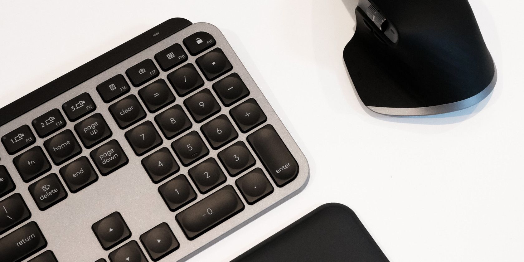 A slick keyboard and wireless mouse