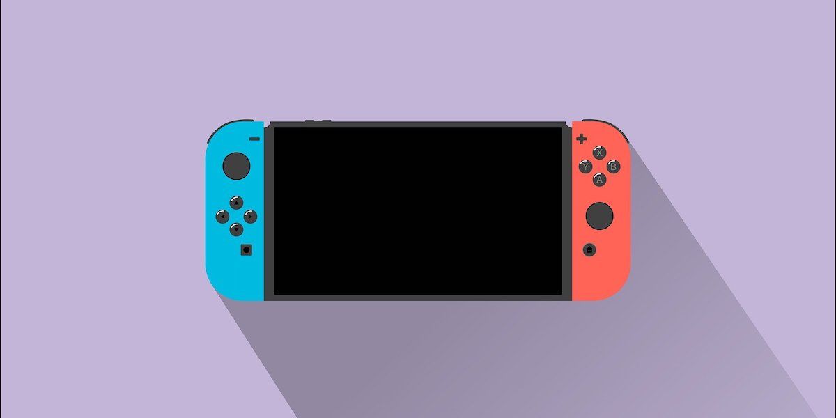 An illustrated Nintendo Switch