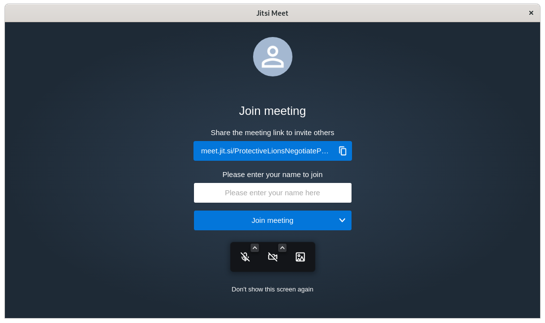 jitsi meet entering room - Come installare e utilizzare Jitsi Meet su Linux