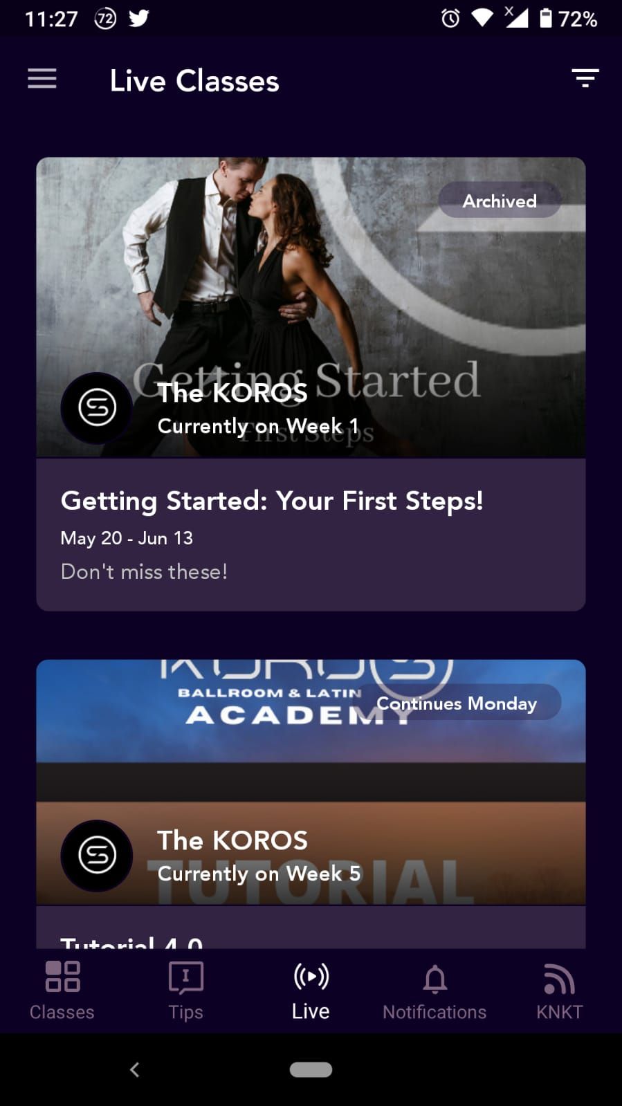koros dance app