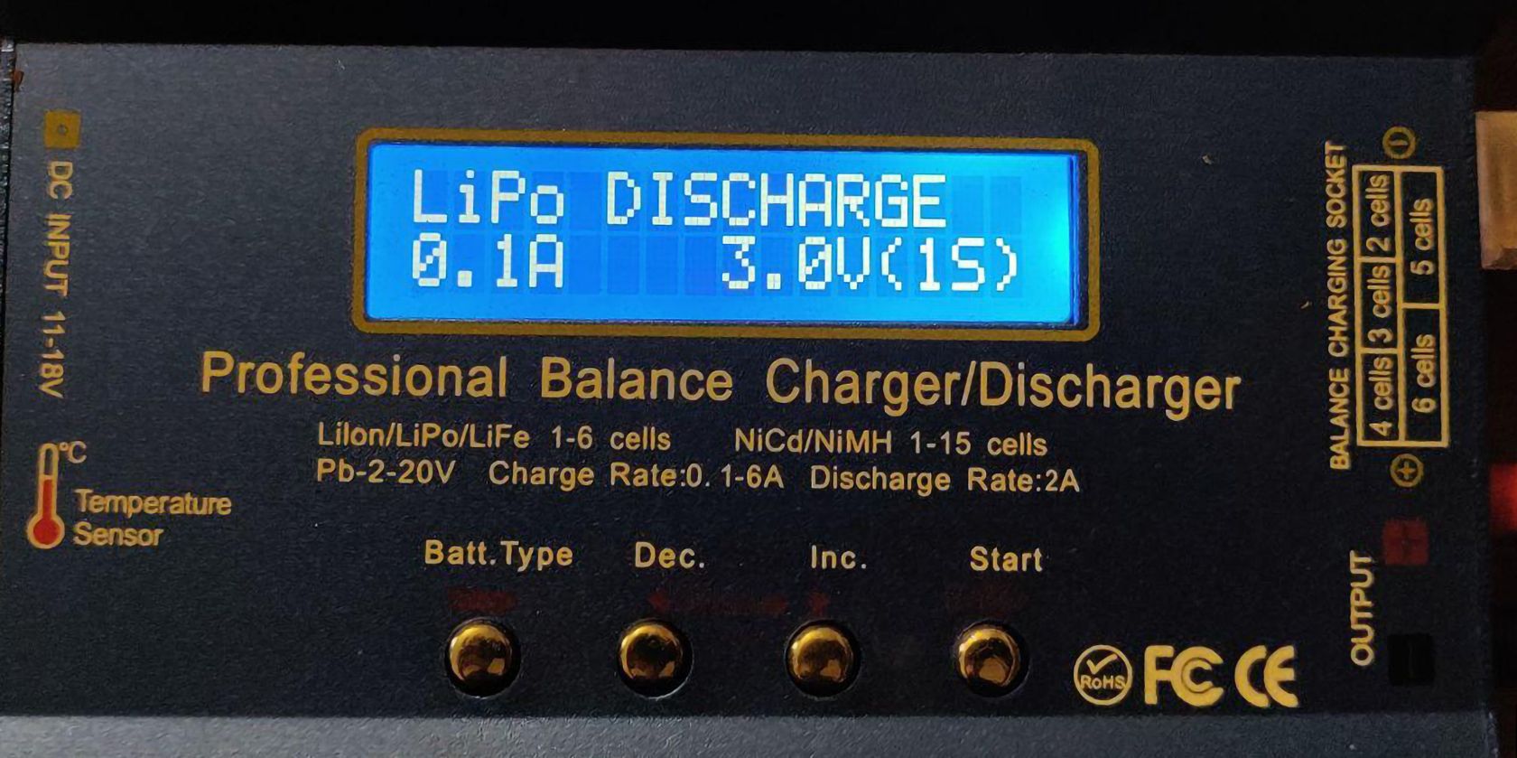 The LiPo discharge setting