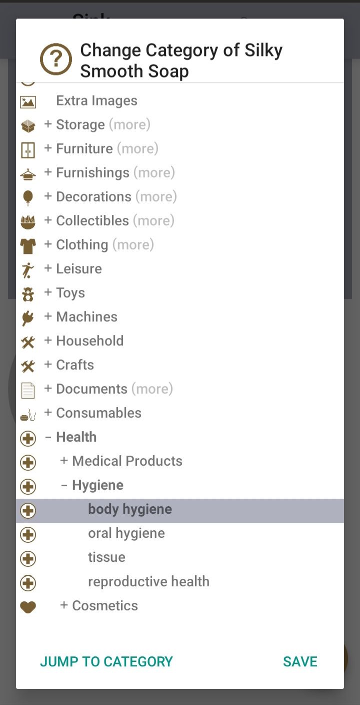 magic home inventory options screenshot