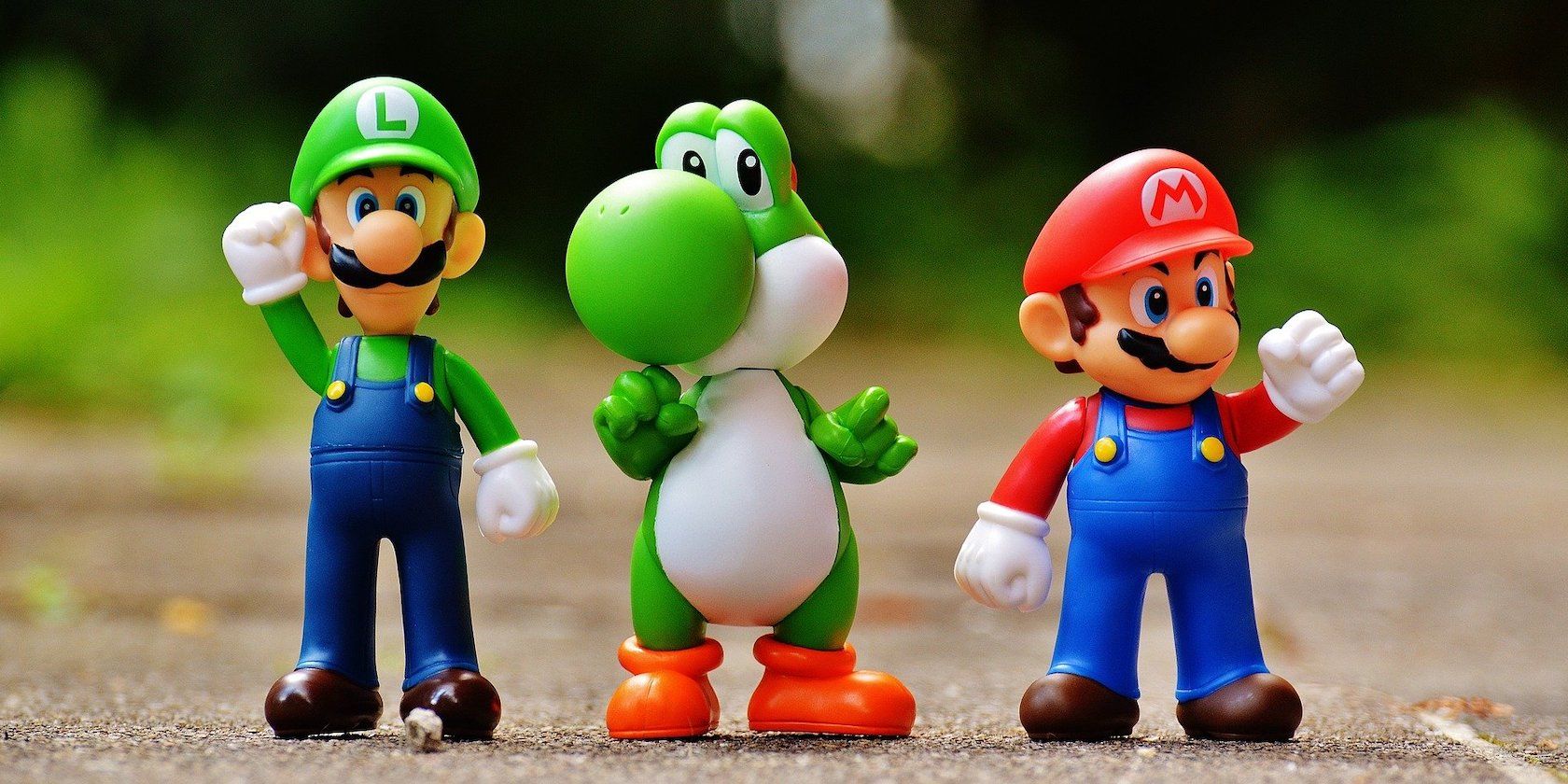 Luigi Yoshi and Mario