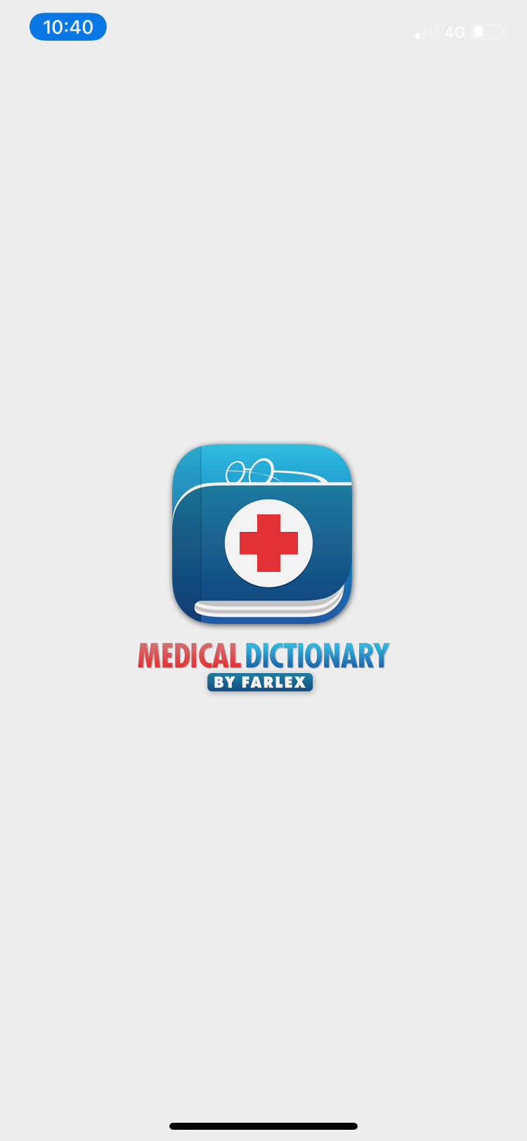medical dictionary startup page