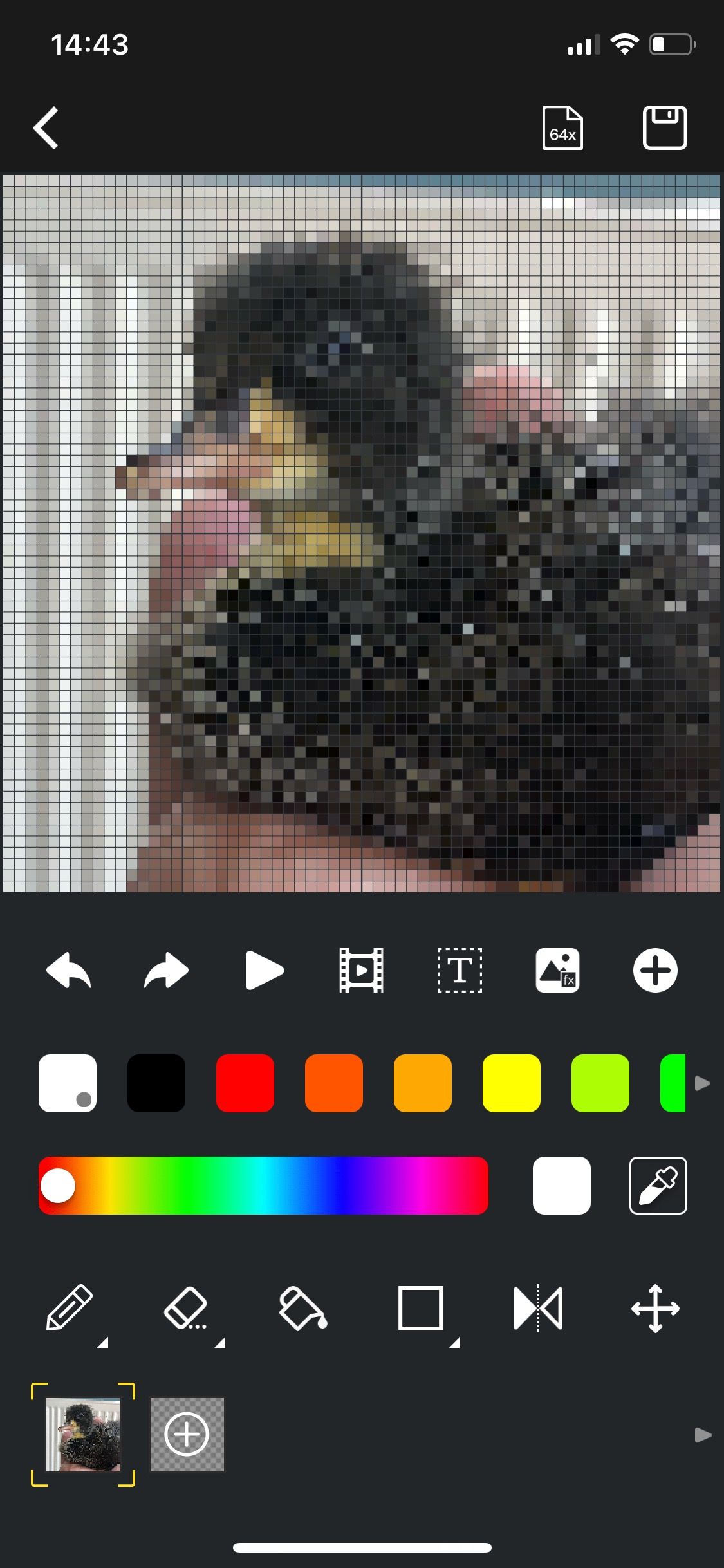 pixoo64 divoom app - create design duck