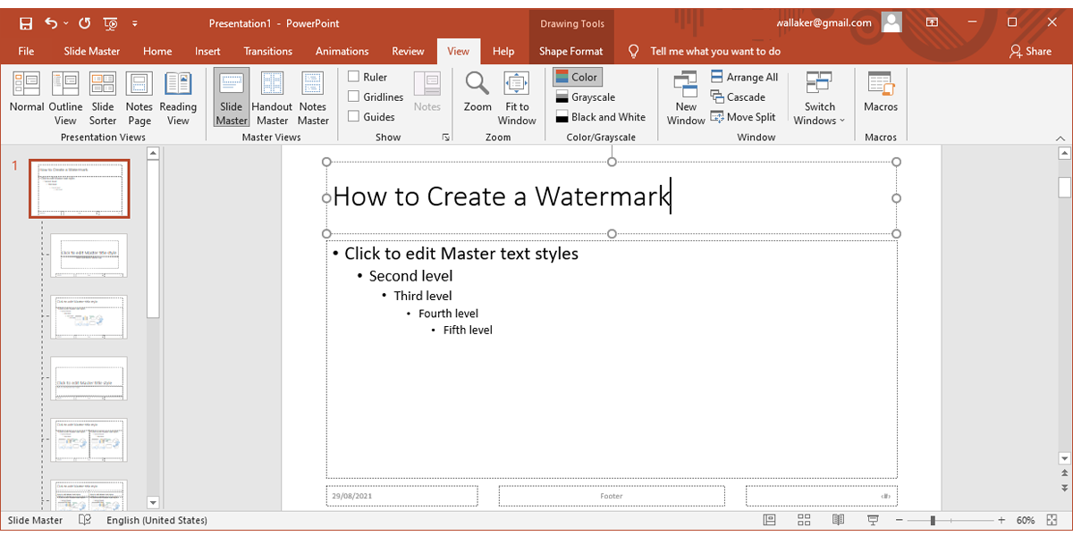 add a background picture or a watermark in powerpoint for mac