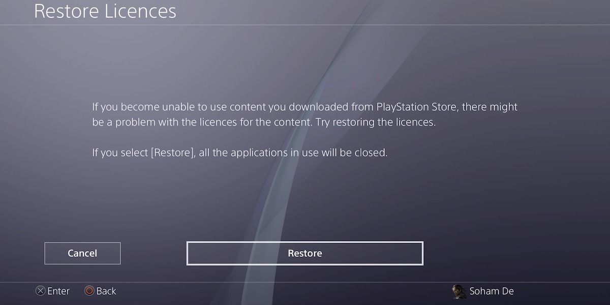PS4-restore-licences