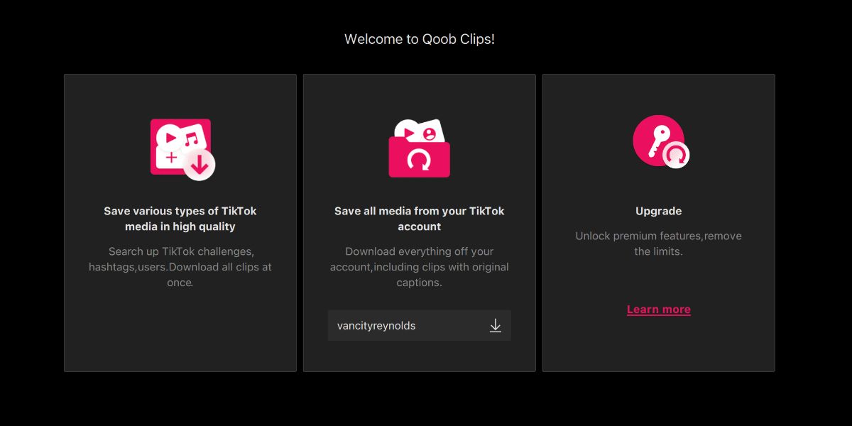 qoob clips download screen