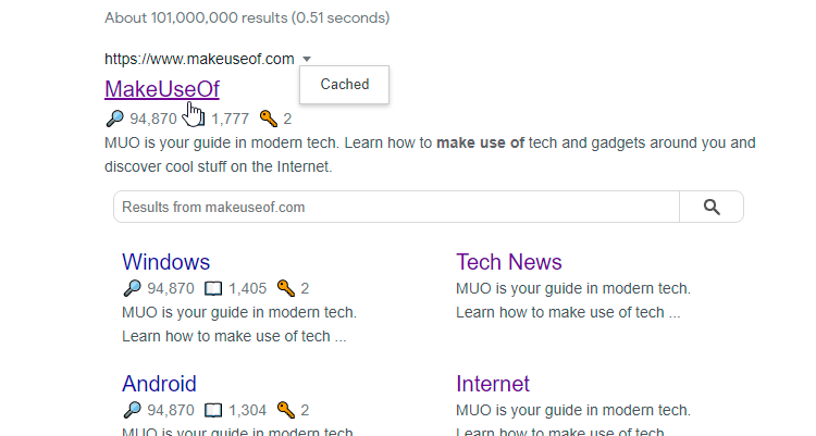 8 Tools zum Anzeigen alter Versionen jeder Website - search engine cache