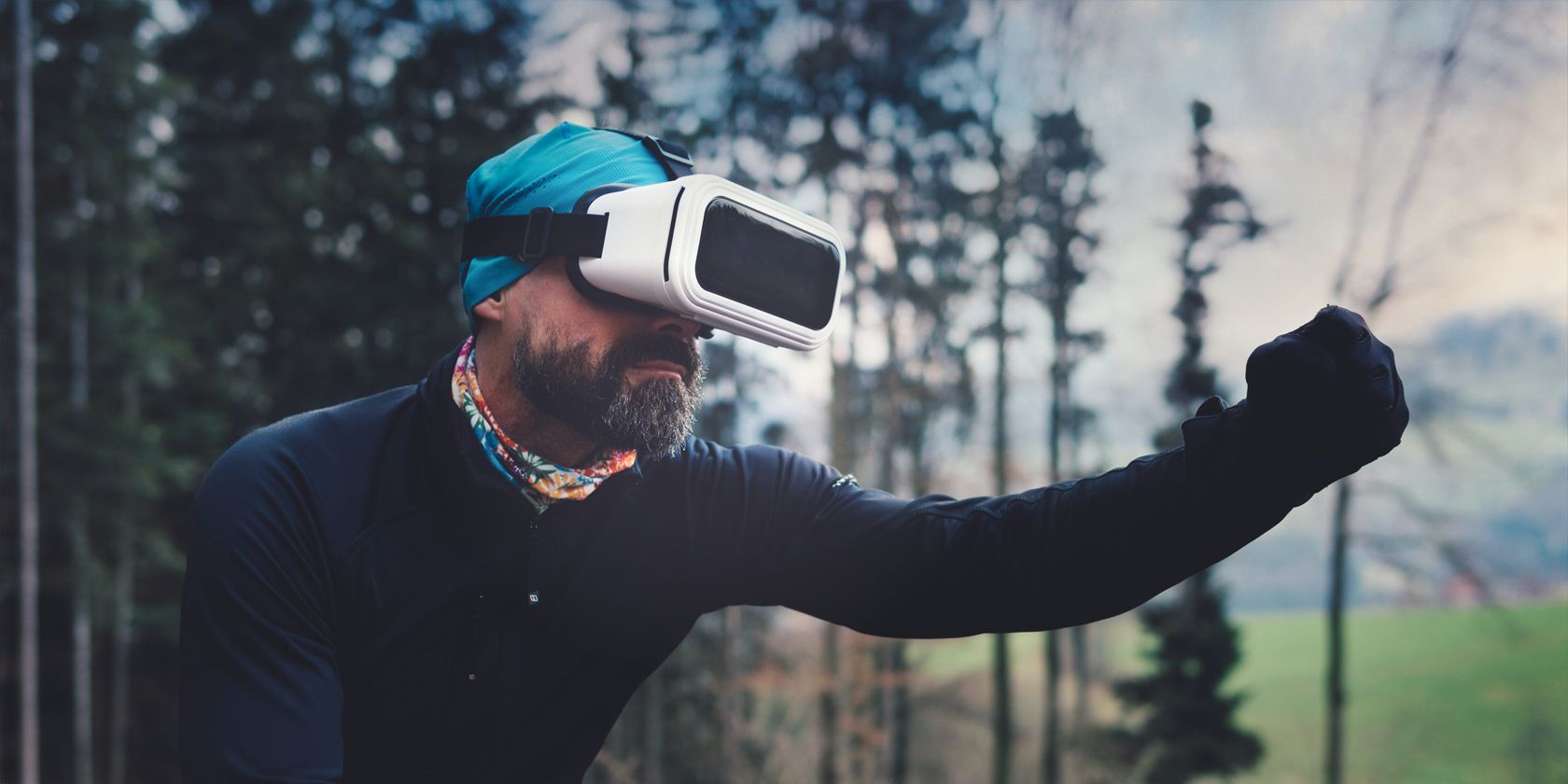 smartphone vr gaming outdoors