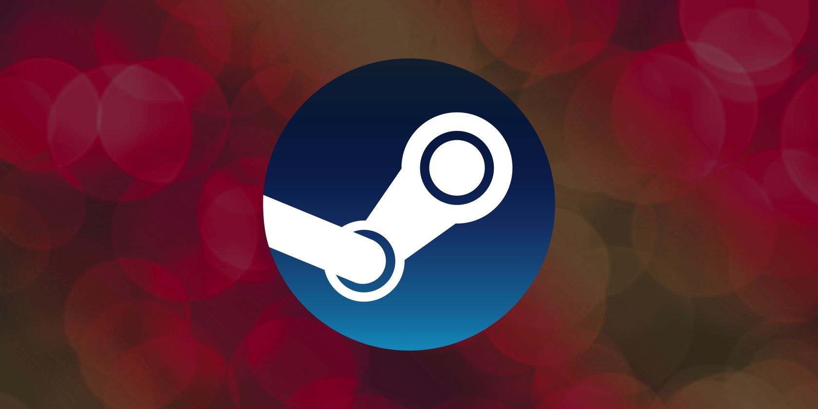 steam logo on abstract background