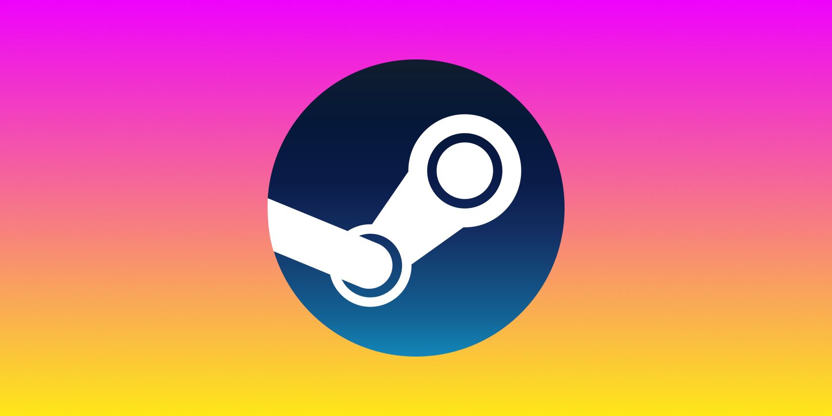 steam logo on colored background