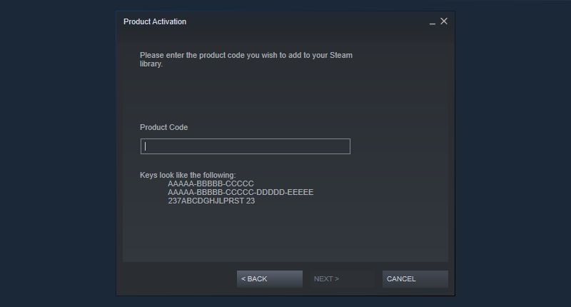 steam product activation