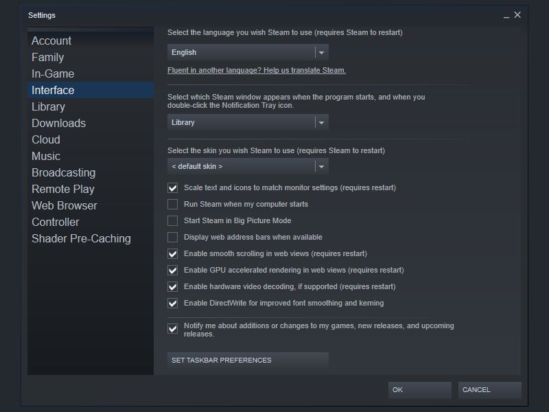 So deaktivieren Sie den automatischen Start von Steam unter Windows und Mac - steam settings