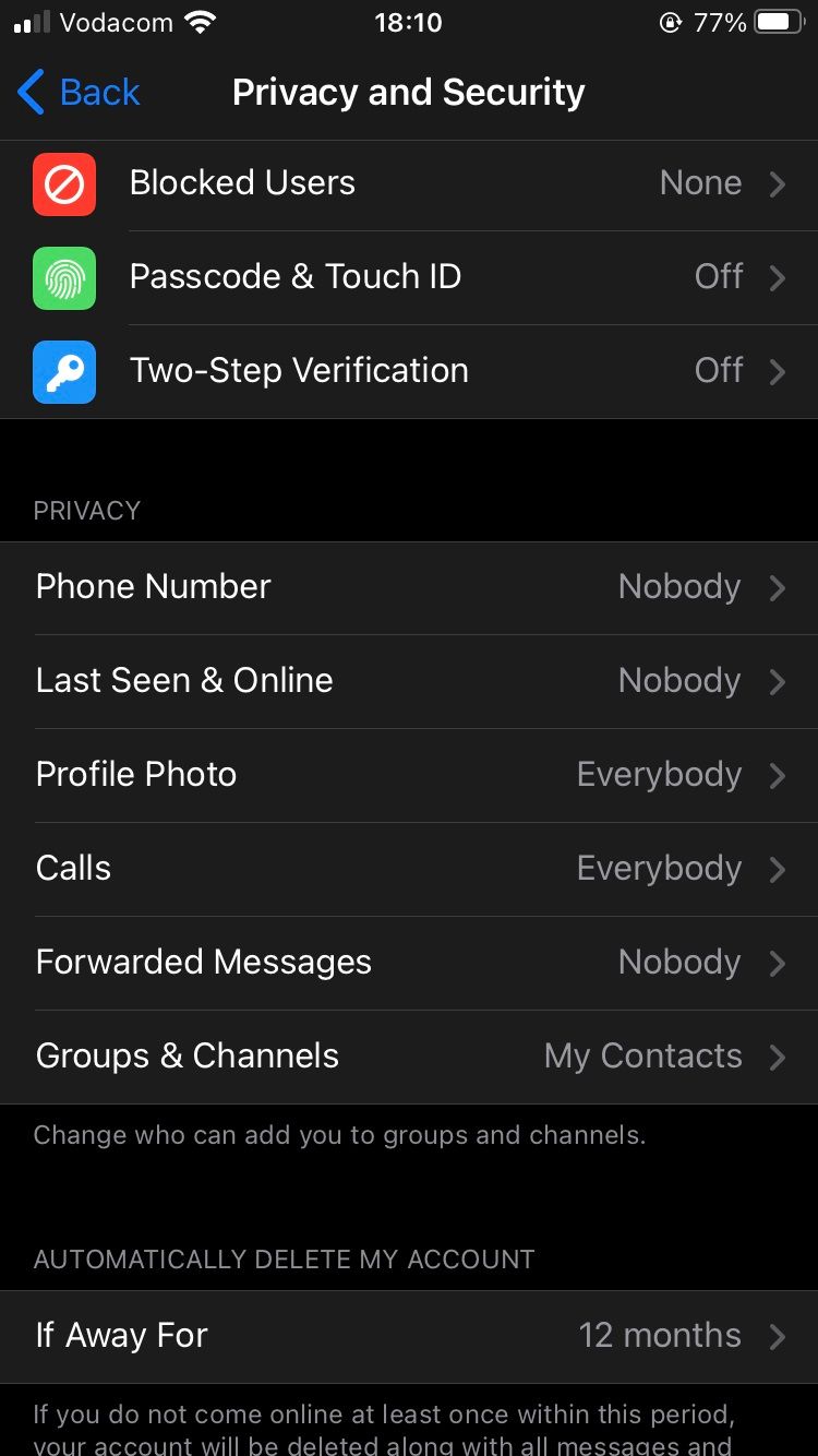 Telegram Privacy and Security