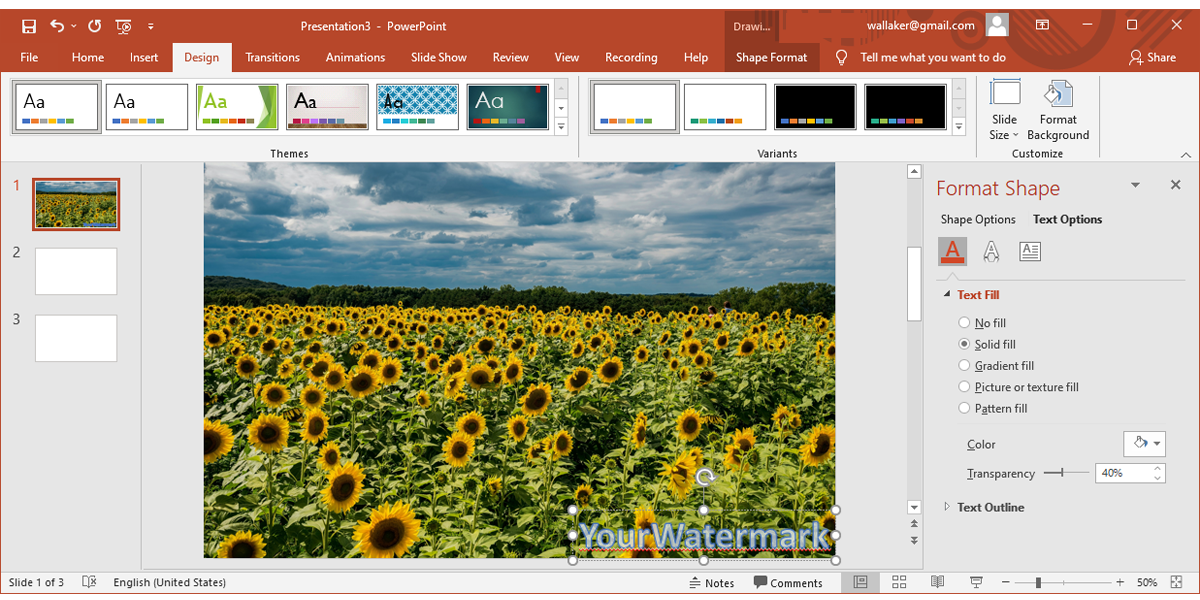 How to Add a Watermark in PowerPoint