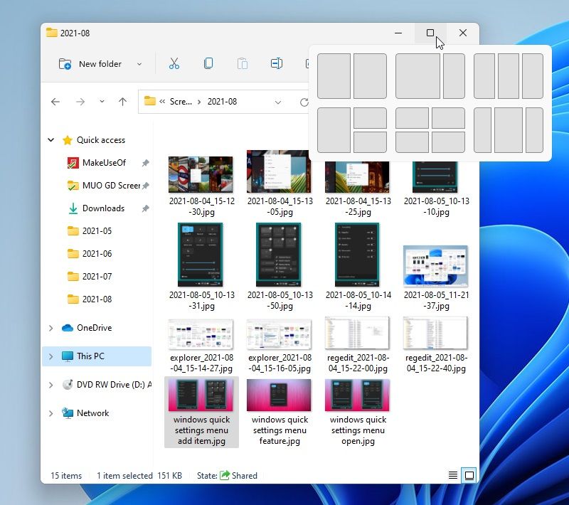 So verwenden Sie Snap-Layouts in Windows 11 - windows 11 snap layout